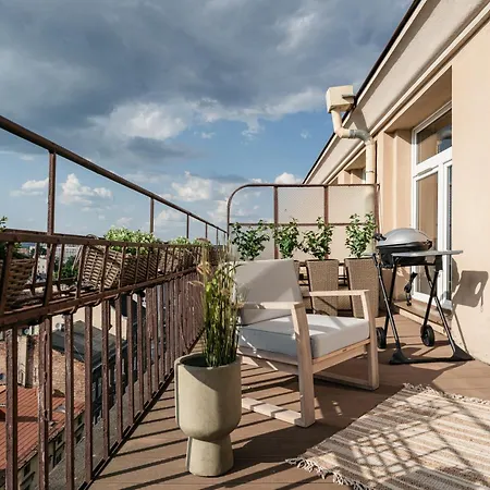 Penthouse Panorama - Loftaffair Lägenhet Kraków